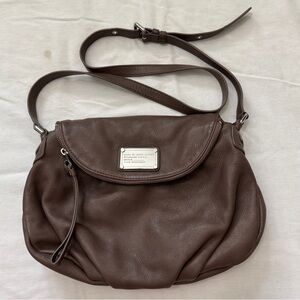 Marc by Marc Jacobs Classic Q Natasha Crossbody Bag Handbag ~ Brown Leather